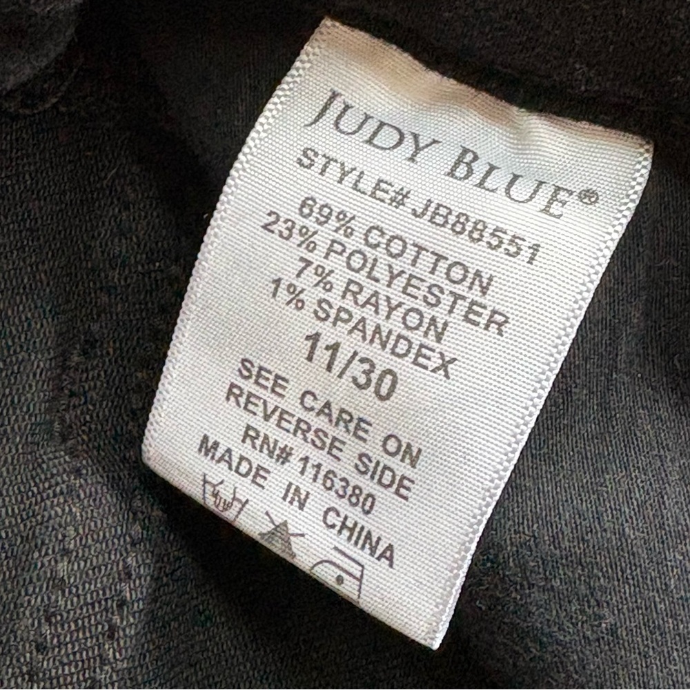 Judy Blue Black Stretch Skinny Raw Hem Ankle Jeans Women’s 11/30 - Picture 11 of 11